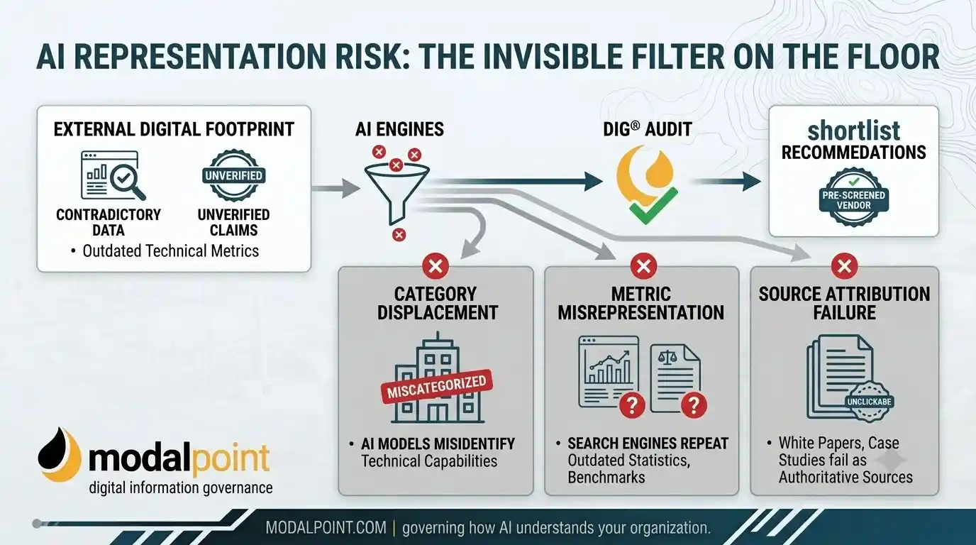 AI representation risk infographic guide